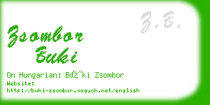 zsombor buki business card